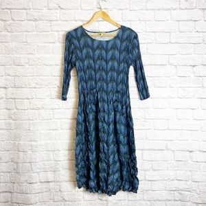Alquema Panelo Crinkle Smash Abstract Crinkle Dress